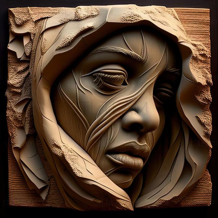 3D модель Синтия Вествуд, американская художница. (STL)